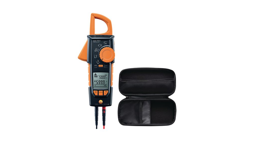 TESTO 770-3 + 0590 0017 | Testo 770-3 Clamp Meter + Carrying Case, TRMS ...